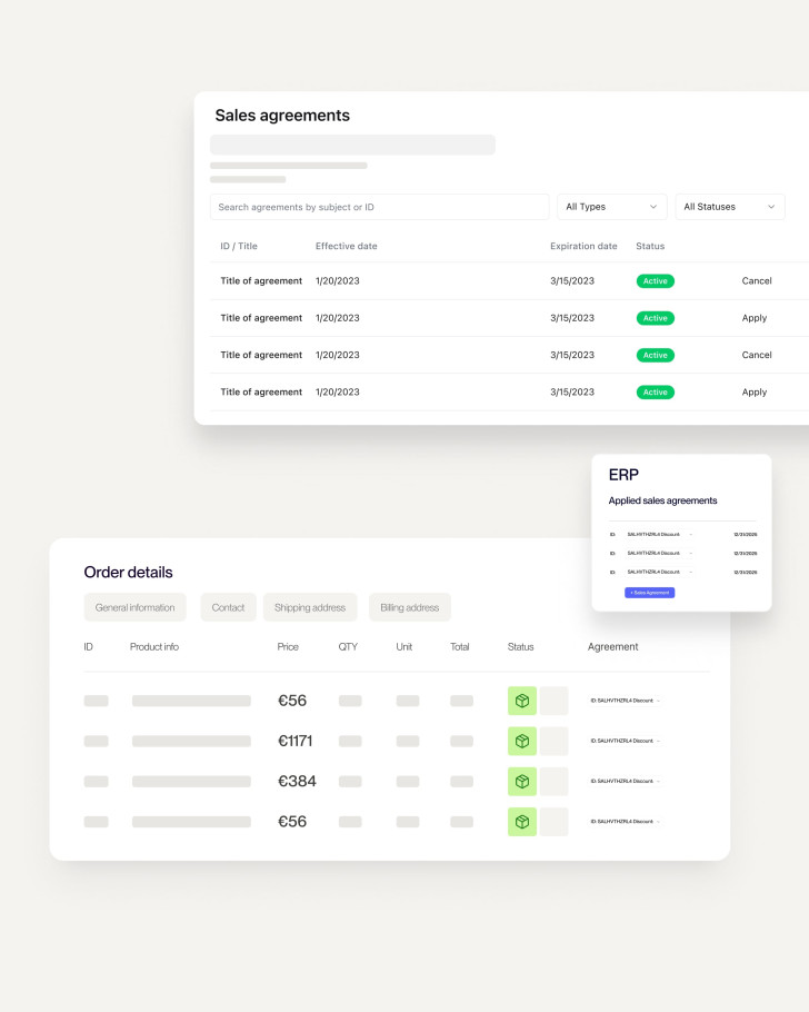 Sales Agreements product visual