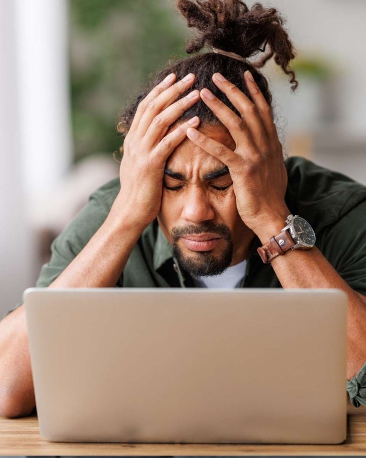 Man frustrated with B2B challenges