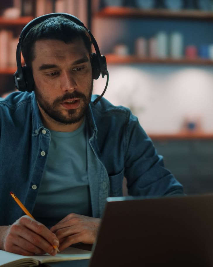 Customer service agent troubleshooting a problem