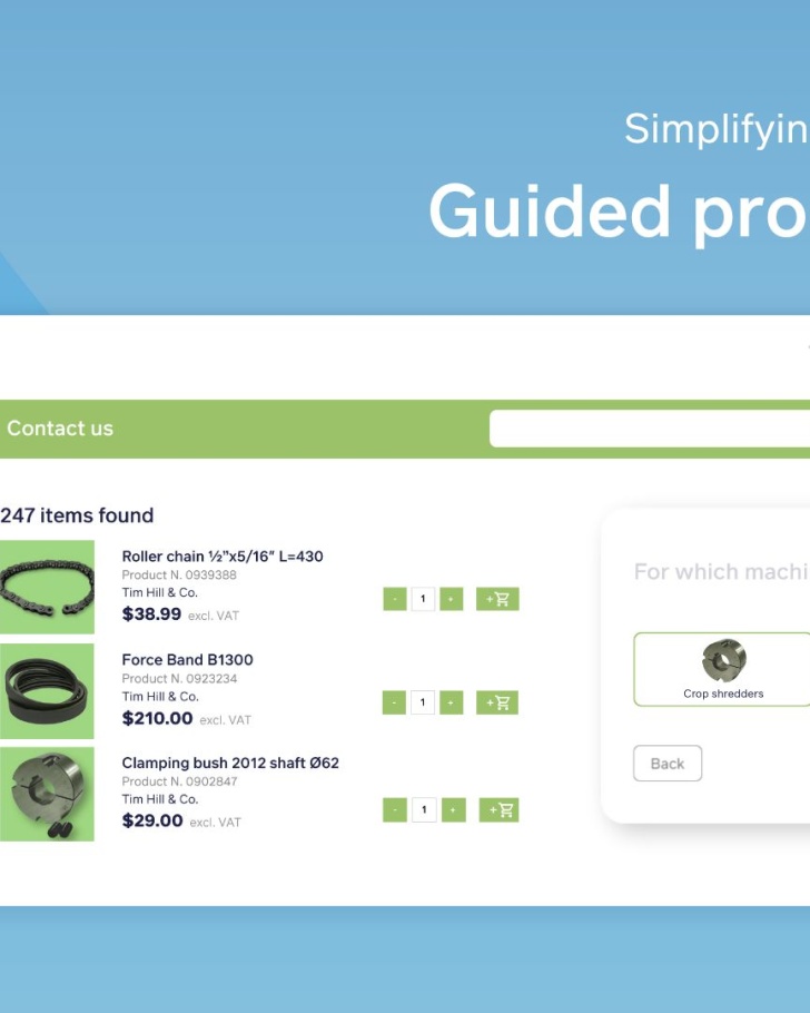 Guided product finder graphic