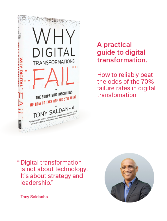 Tony Saldanha Why digital transformations fail
