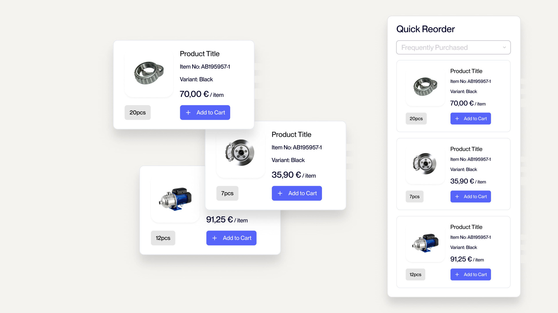 Quick Reorder Buyer Widget Product Visual