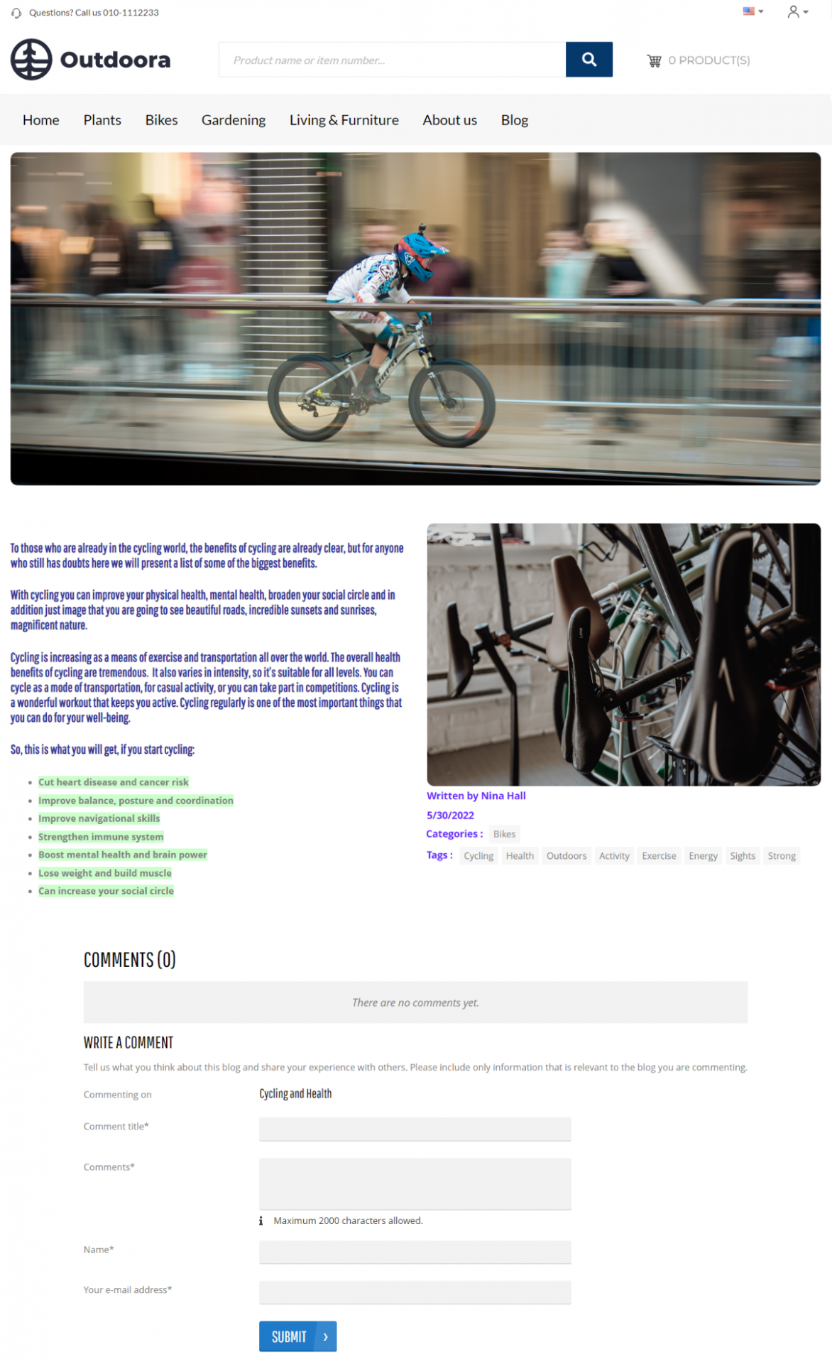 Sana blog functionality - content