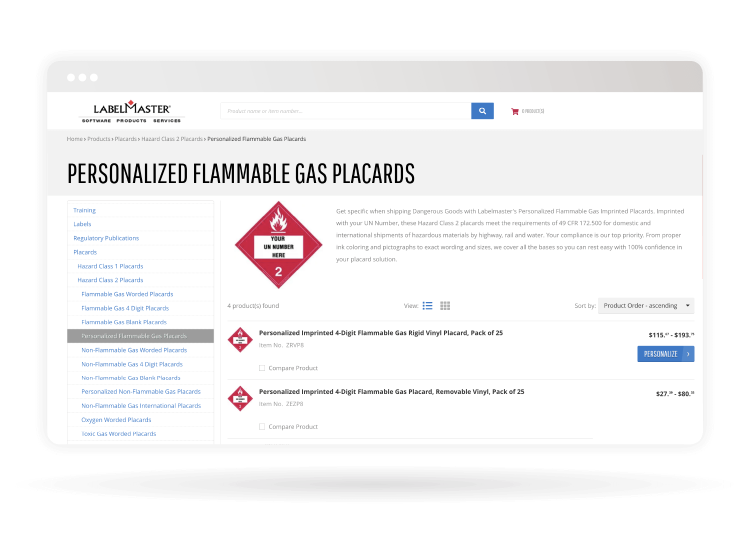 labelmaster sana commerce cloud web store