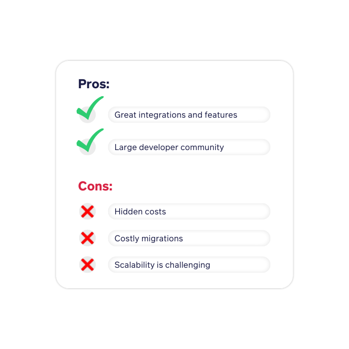 Pros & Cons magento comparison enterprise guide