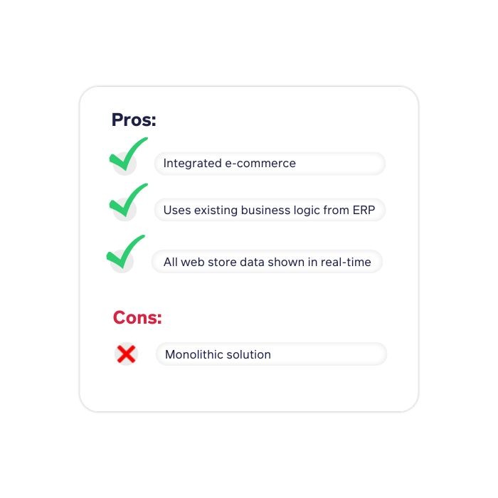 Pros & Cons sana commerce enterprise comparison