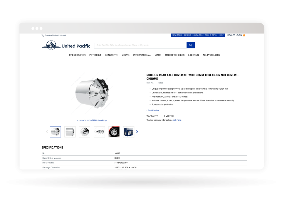 Product specifications