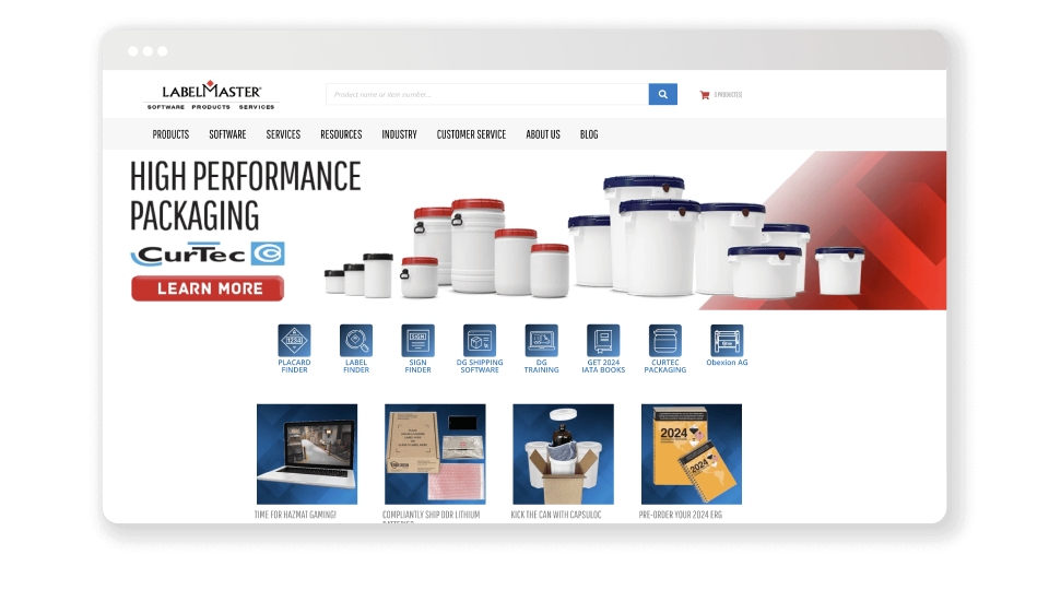 labelmaster sana commerce cloud web store