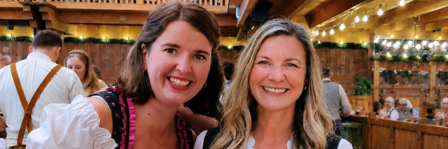 Picture of 2 women at Oktoberfest