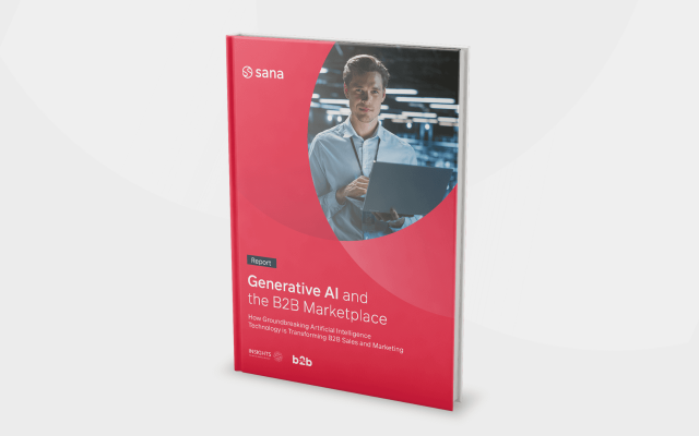 report generative AI and the B2B marketplace resized