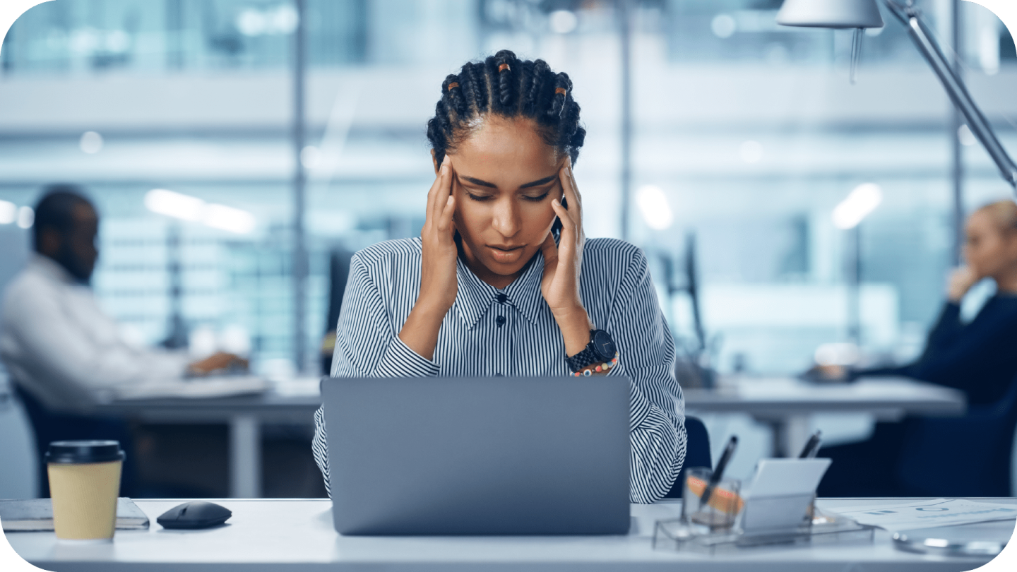 Headache due to frustration