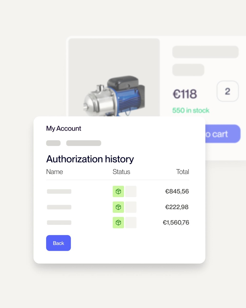 Self-service portal product visual