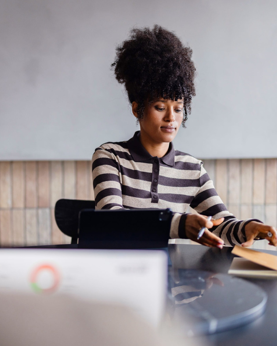 Team discussing happily