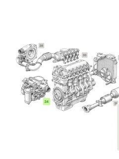 visual part finder main assembly engine diagram labeled with numbers
