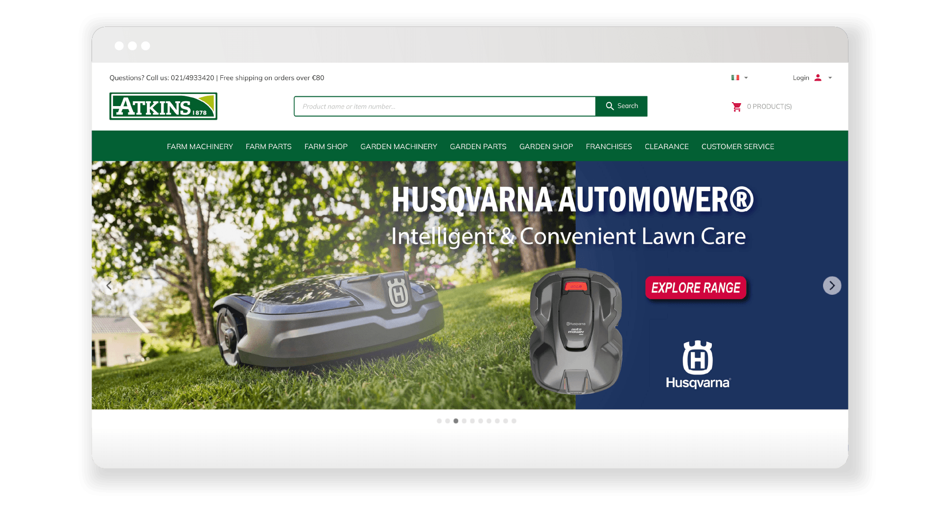atkins sana commerce cloud web store