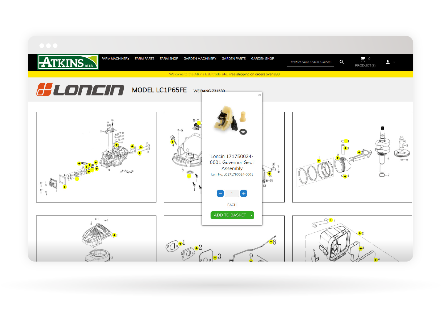 atkins sana commerce cloud web store