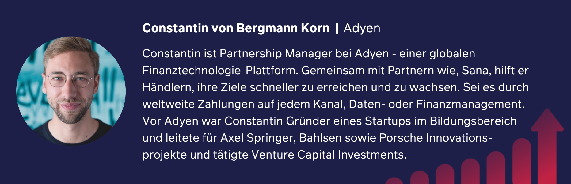 Constantin von Bergmann Korn Adyen Level up Speaker