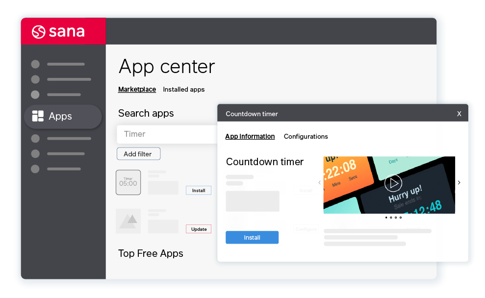 sana commerce cloud app center