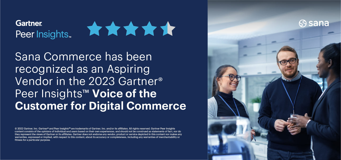 Sana Commerce on Gartner® Peer Insights ™ header1