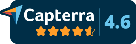 Capterra 4.6 logo for Sana Commerce
