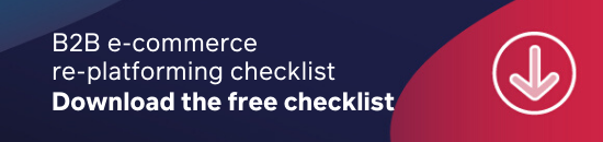 Download our e-commerce re-platforming checklist mini CTA