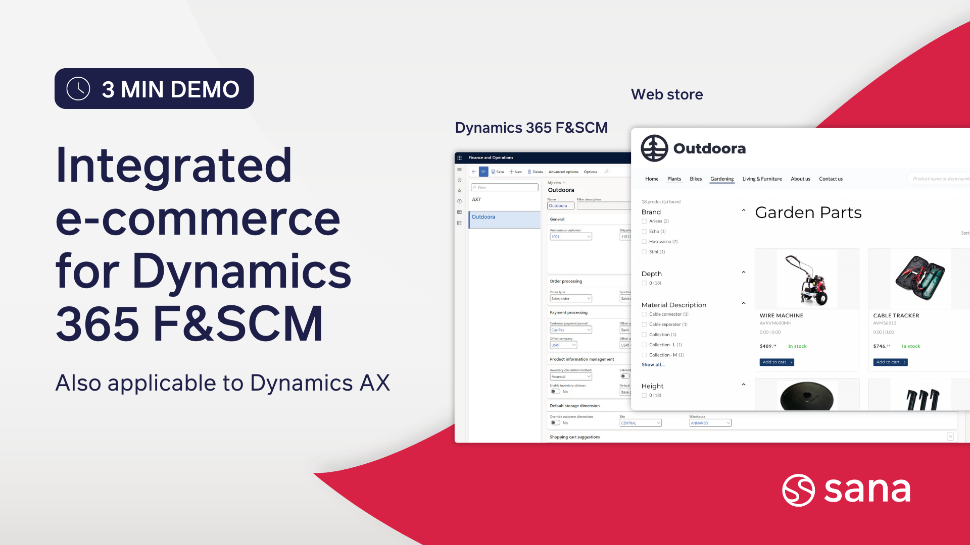 Integrated e-commerce for Dynamics 365 F&SCM
