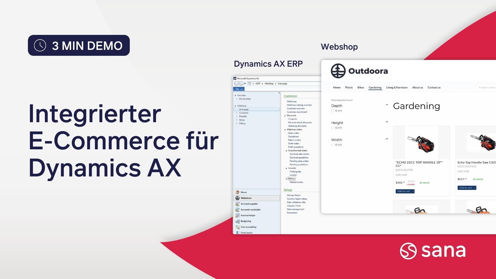Dynamics AX E-Commerce DEMO