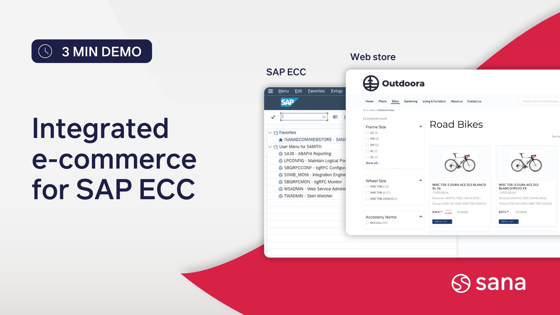 E-commerce for SAP ECC - Sana Commerce Cloud 3 min demo video - Thumbnail