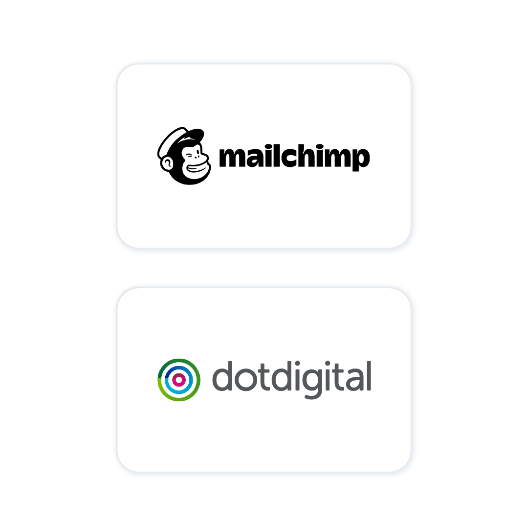 mailchimp and dotdigital logos