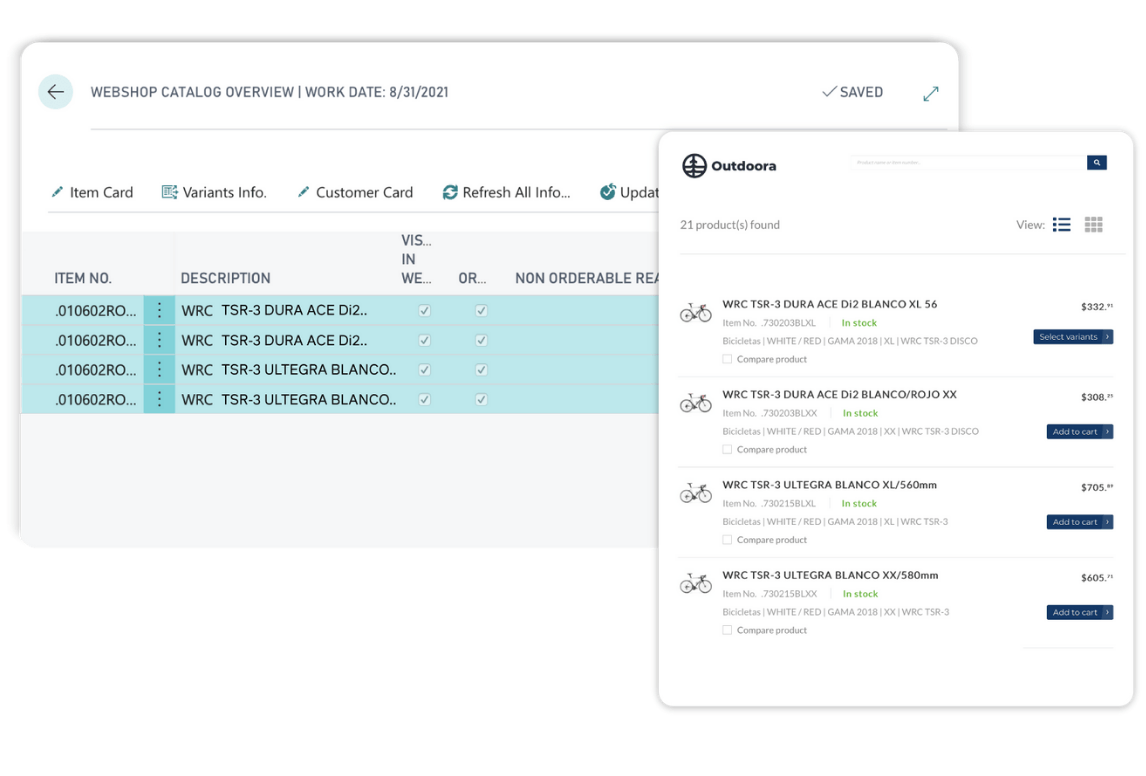 Experience native ERP integration with Sana Commerce Cloud