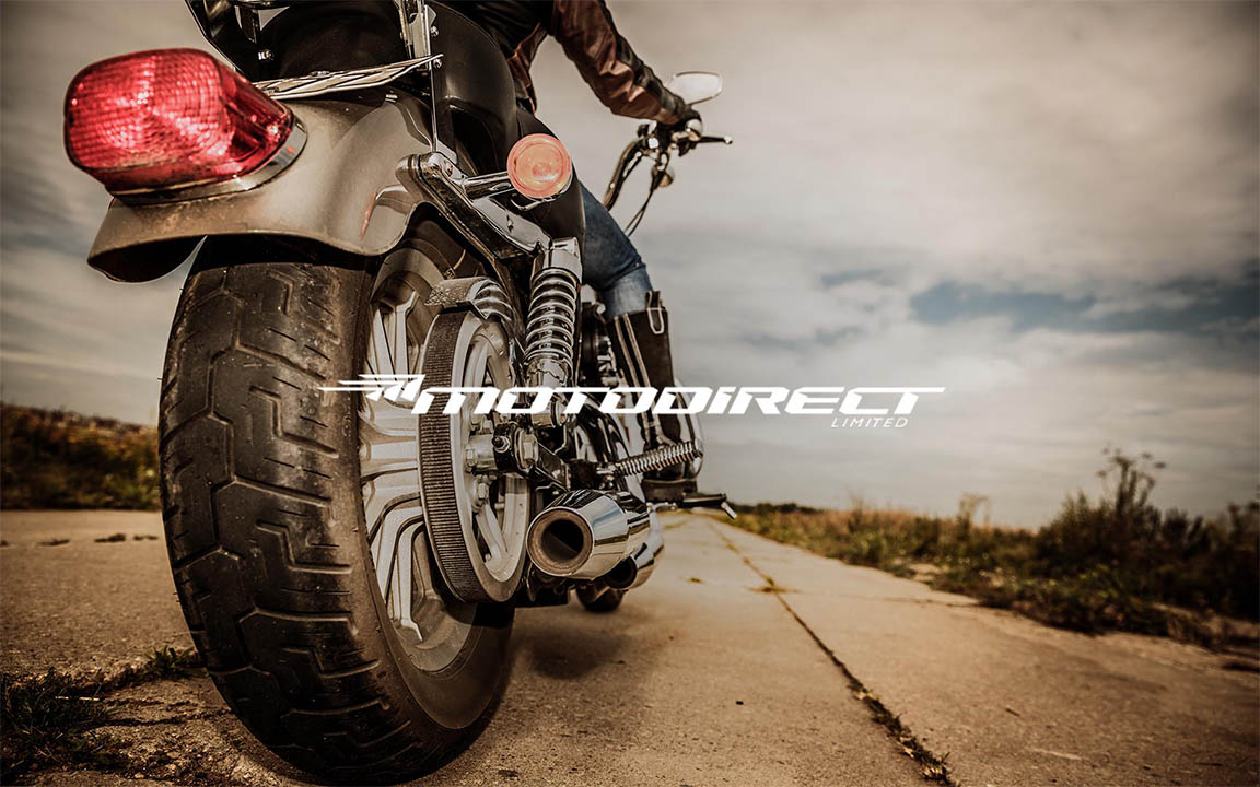 Moto Direct overview image for Sana Commerce with man riding a motorcycle