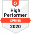 G2Crowd High Performer Spring 2020