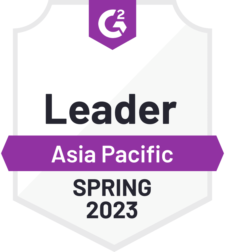 G2 Asia Pacific Leader badge 2023