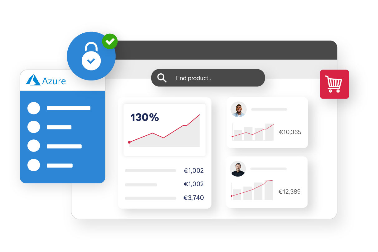 Move to Saas securely blue with green checkmark