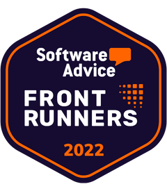 NL Homepage - Software Advice Badge - Sana Commerce as Front Runner