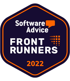 NL Homepage - Software Advice Badge - Sana Commerce as Front Runner