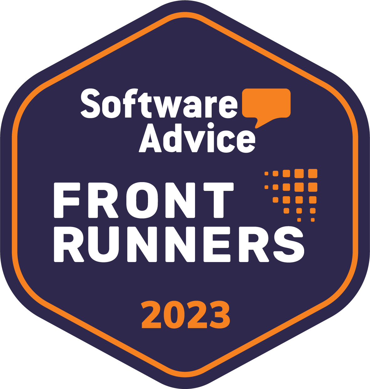 Software Advice Frontrunners badge 2023