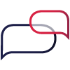 translated content icon with message bubbles
