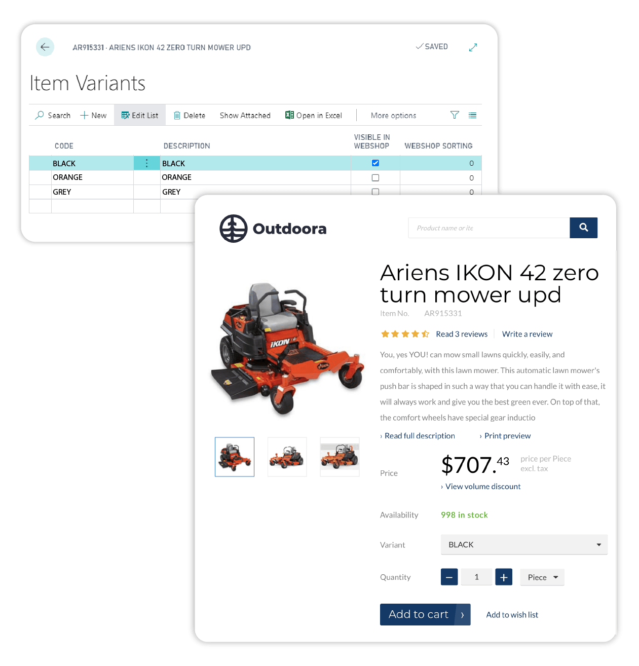 Effectively organize and display your products