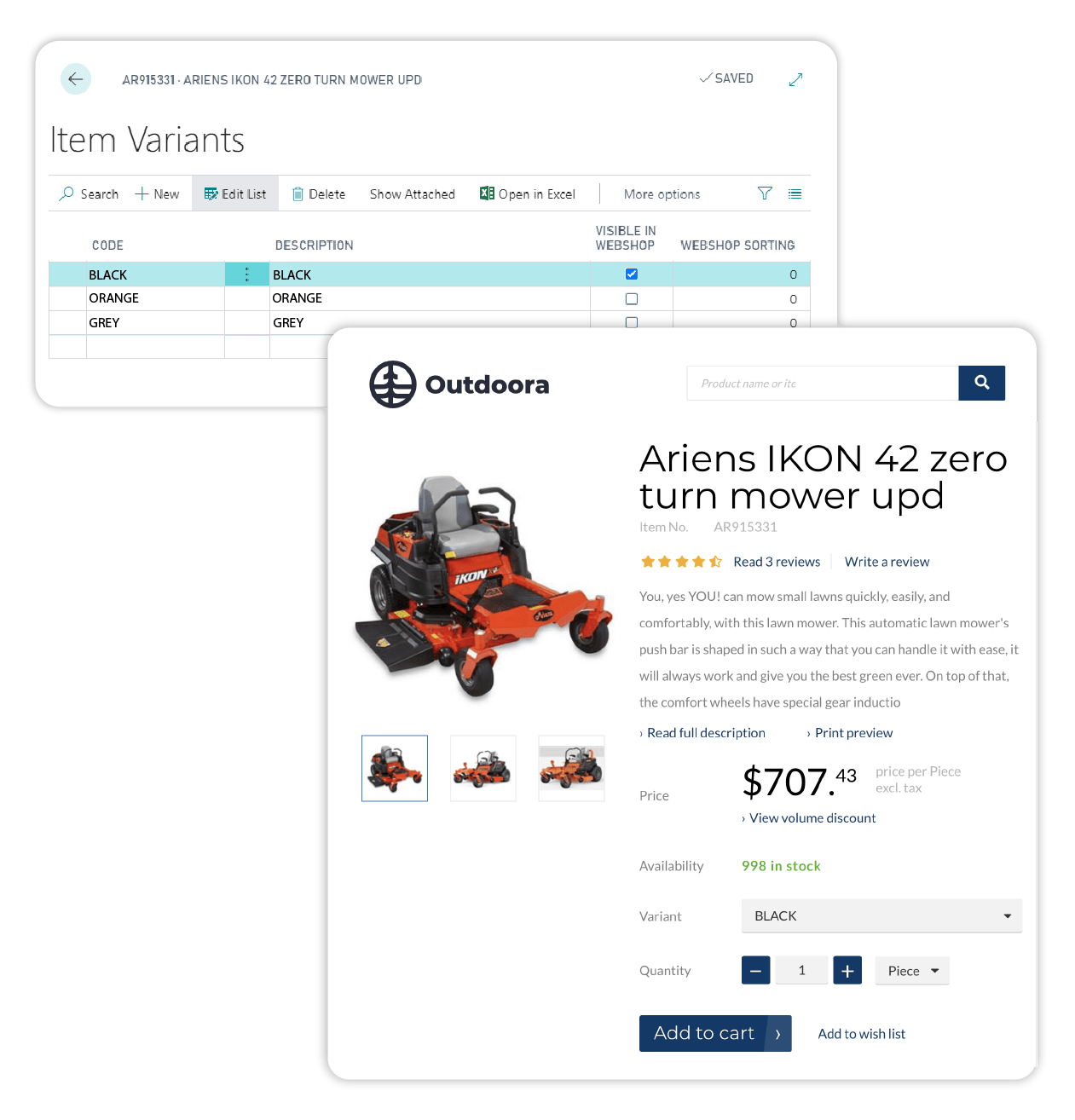 Effectively organize and display your products