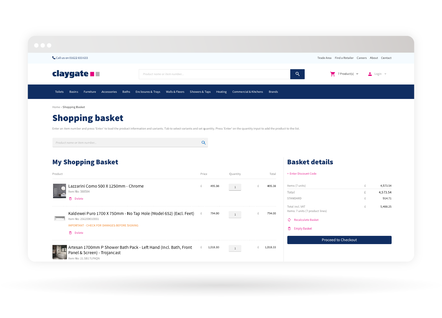 claygate distribution downloadable product list with sana commerce cloud
