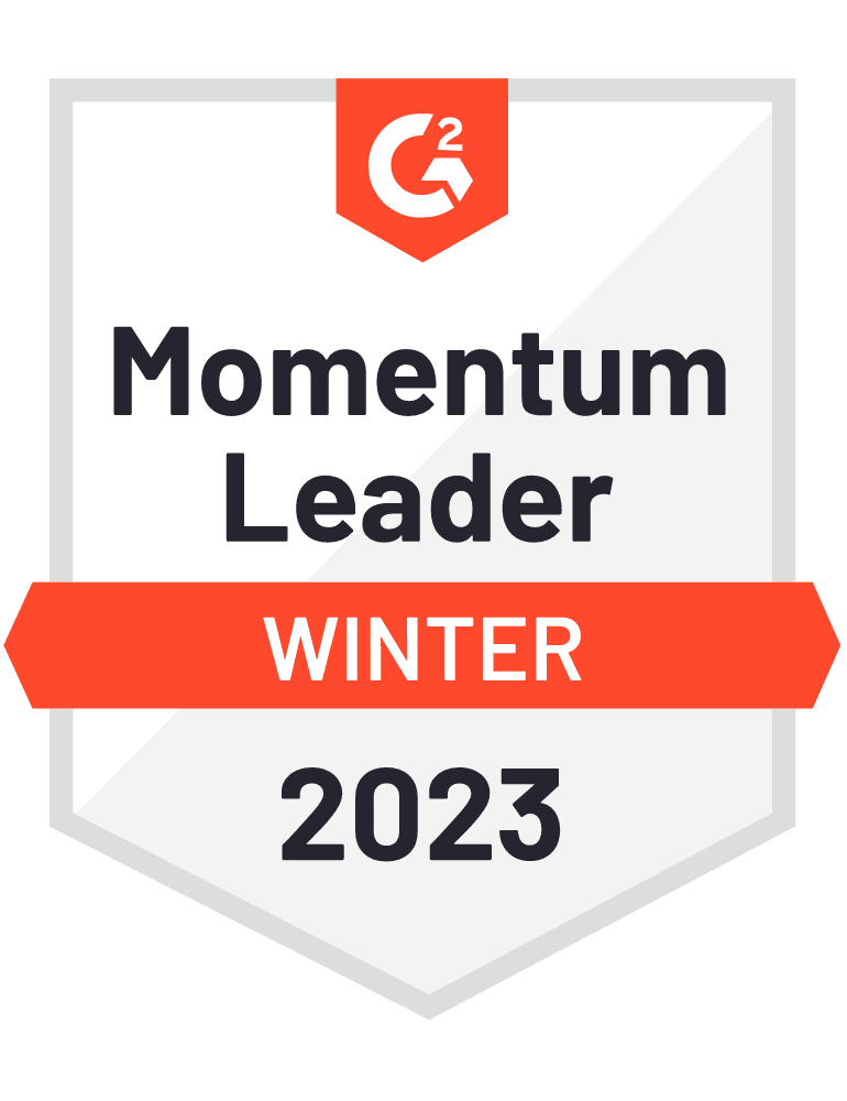 NL Homepage - G2 badge - Sana Commerce ranked Leader Winter 2023