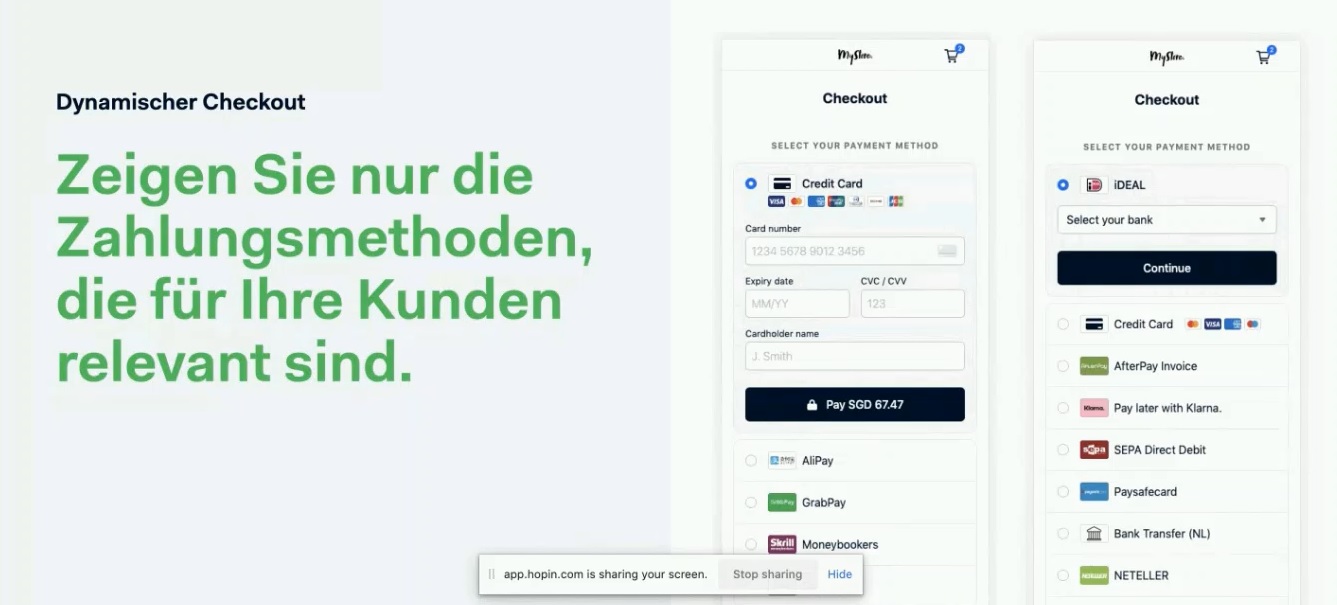 dynamischer checkout erklärt mit beispielen